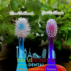 Old and new toothbrush